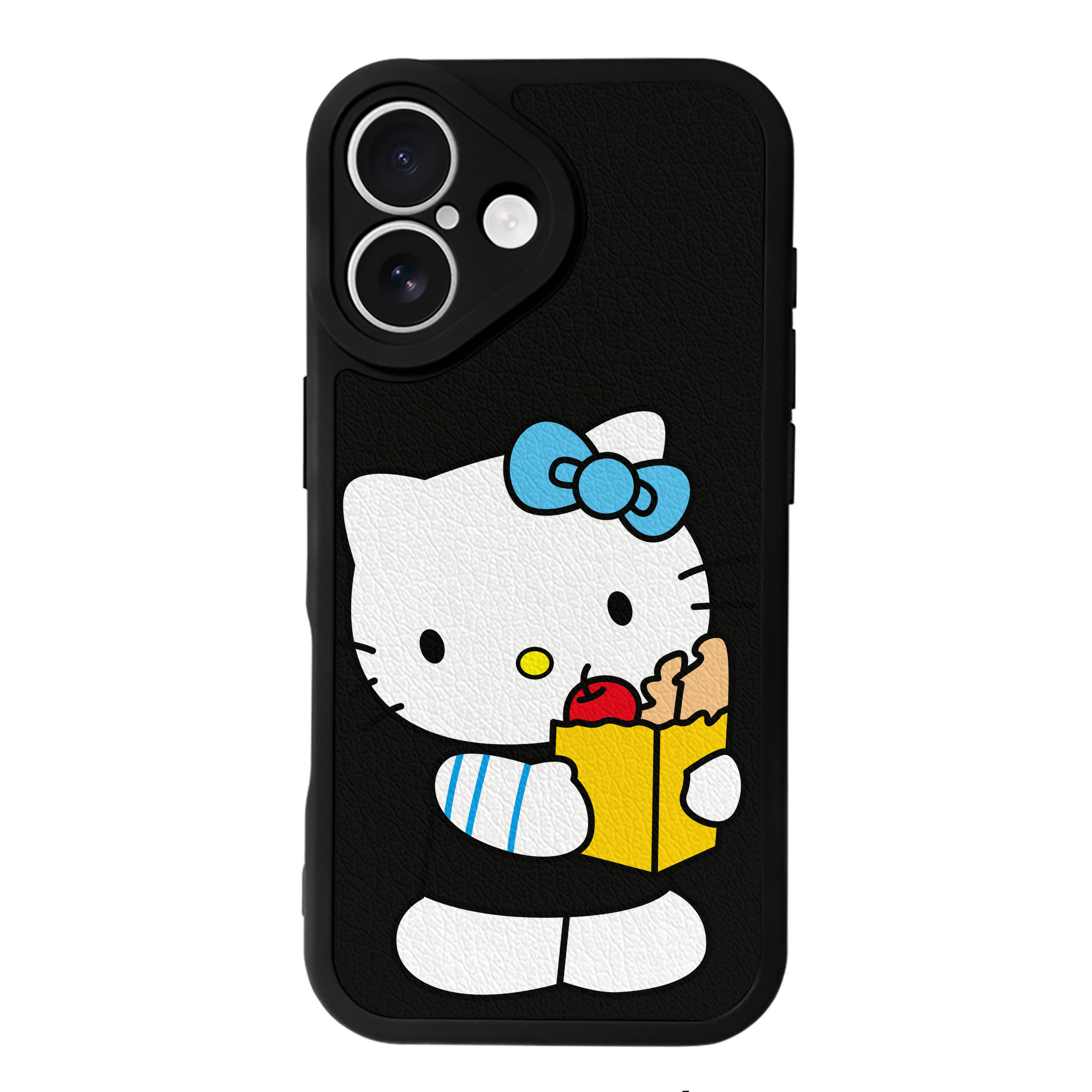 （画像用） Hello Kitty ハローキティ 【iPhone 16シリーズ対応】シリコンスマホケース（レザー調） 材質：シリコン